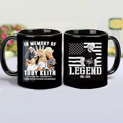 Toby Keith 1961 2024 Thank You For The Music And Memories Signature Mug 11oz • $13.99