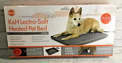 K&H Pet Products Lectro-Soft Outdoor Heated Dog And Cat BedMedium 24X19 OpenBox • $59.99