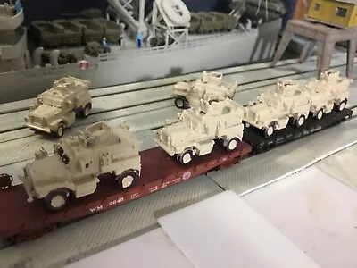 N Scale Modern Military Army  4 Wheel MRAP  Six Pack Unpainted  • $19.99