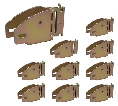 10Pk E-Track Wood Beam Socket Shelf Brackets For 2x4 & 2x6 With Rotating Hinge • $64.99