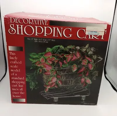 Dalton Mini Shopping Cart REPLICA Stainless Steel 11 X 11.5 X 7.5 With Box READ • $29.99