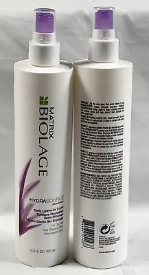 2 Matrix Biolage Hydrasource Leave In Tonic 13.5 Oz 400 Ml • $49.95