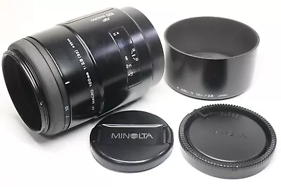 Minolta AF MACRO 100mm F/2.8 New Lens For Sony Minolta A From Japan W/Hood & Cap • $79.80