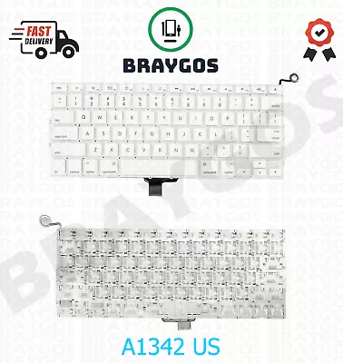 For Apple MacBook A1342 13'' 2009 2010 Unibody US Layout Laptop Keyboard White • $16.97