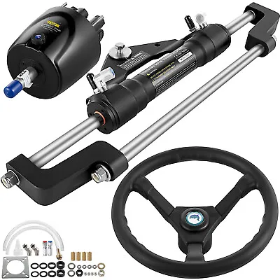 Hydraulic Outboard Boat Steering Kit HK6400A-3 HC5345-3 HH5271-3 Helm Pump 300HP • $436.99