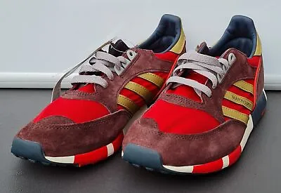 £90 • Buy Adidas Originals Retro Boston Super Red + Gold Suede M25420 Trainers UK 7.5