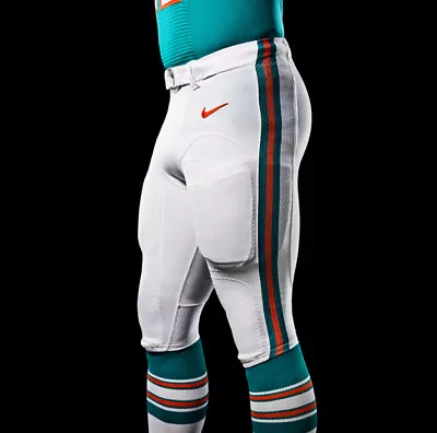 Miami Dolphins Team Issued/game Used White Throwback Nike Pants All Sizes! Rare! • $39.99