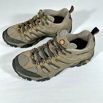 Merrell Men’s Size 8.5 Moab Ventilator Walnut Trail Hiking Shoe Boots J86595 • $55