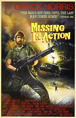 Missing In Action B-movie Reproduction Art Print A4 A3 A2 A1 • £2.95