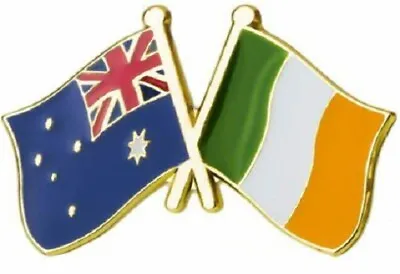 £2.95 • Buy Ireland Australia Badge Flag Pin Enamel Irish Australian