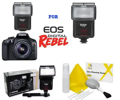 Speedlite Wireless Flash For Canon Eos Rebel Sl1 Sl2 Sl3 1100d 1200d 1300d T6 T5 • $48.64