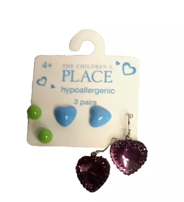 The Childrens Place Earrings Post Pierced Multi Pack Hypoallergenic New On Card • $5