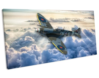 £17.99 • Buy Ww2 Raf Supermarine Spitfire Canvas Art Picture Poster Print Limited Edition R-8