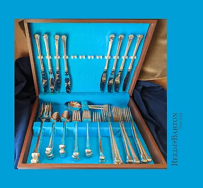 $770 • Buy Reed & Barton REVOLUTION Sterling Silver Flatware Set 8 Place Settings (38)