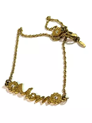 VINTAGE '70's AVON GOLD TONE  MOM  ANKLET BRACELET  10.5  LONG • $9.99