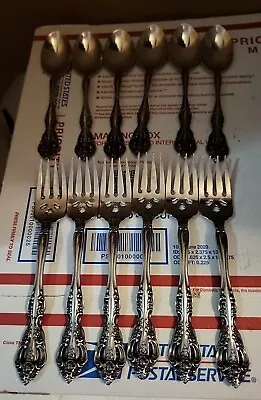 Oneida Michelangelo Cube Stainless Flatware 12 Pcs Nice Preown Photos Descript • $55