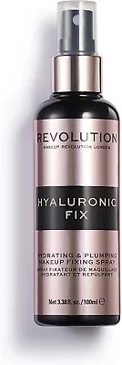 Makeup Revolution /Fixing Spray /Hyaluronic Fix / Hydrating And Plumping / 100ml • £7.49