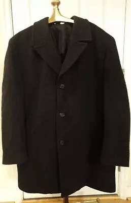 Jones New York Cashmere Blend Overcoat Sz 44 Charcoal Grey • $40