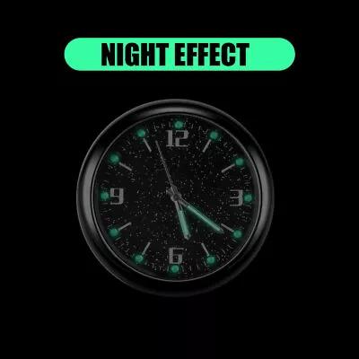 $4.53 • Buy Car Clock Luminous Stick-On Digital Watch Quartz Clock Auto Interior Accessories