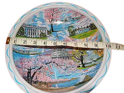 Vintage Metallic  Souvenir Washington D.c Cherry Blossom Colorful • $6.99