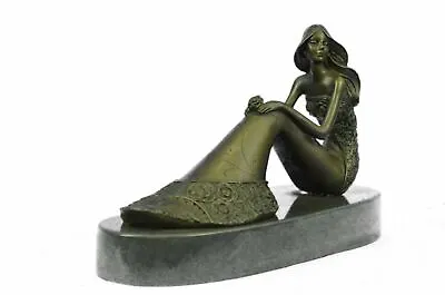 Lost Wax Method Hot Cast Little Mermaid Bookend Book End Bronze Sculpture Moder • $199