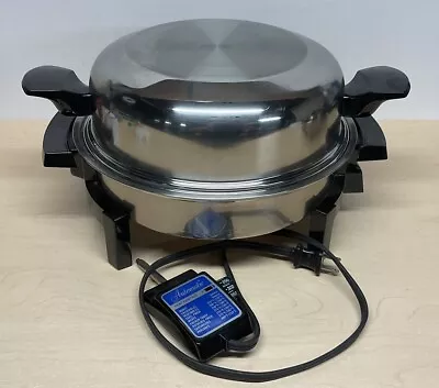 11  Lifetime Electric Skillet 900 Watts. High Domed 3.5 In  Lid Stainless • $49.97