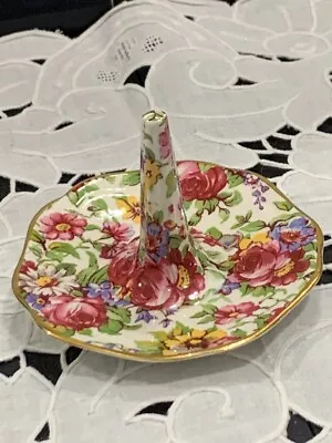 Royal Winton Summertime Chintz Ring Holder (England) • $40