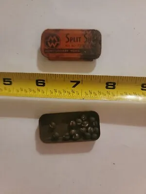 Vintage Montgomery Ward Split Shot Sinkers Tin. Fishing Equipment. • $15