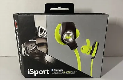 Monster ISport SuperSlim Bluetooth Wireless In-Ear Headphones Neon Green • $30