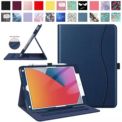 For Apple IPad 9th 2021/ 8th/7th 10.2 2020 Case Multi-Angle Stand Cover W Pocket • $15.99