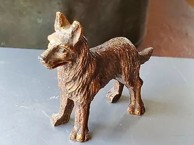 Vintage 1940s German Shepherd Miniature Dog Figurine  2.25  X 3  • $9