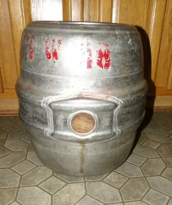 Vtg Stainless Steel Kutztown Brewing Co. 7.75 Gallon Beer Keg Rat Rod Gas Tank • $45.59