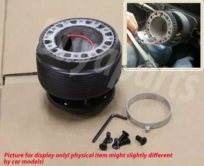 Steering Wheel 6 Bolt Hub Adapter+horn Civic Crx 88-91 Integra 90-93 Da Ef Ef2  • $17.22