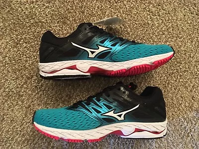 Mizuno Women's Wave Shadow 2 Running Shoe Black/Trade Winds 6 B US Free Ship! • $69.99