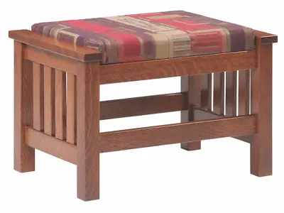 Mission Arts And Crafts Stickley Style Prairie Spindle Ottoman Made To Order! • $325