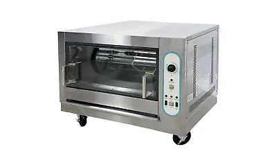 40  W 2 Burner 32000 BTU Commercial Chicken Rotisserie Machine Stainless Steel • $2552.55