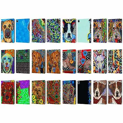 OFFICIAL MAD DOG ART GALLERY DOGS 2 LEATHER BOOK WALLET CASE FOR APPLE IPAD • £22.95