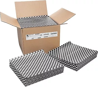 12  X 12  Black Checkered Deli Wrap Paper For Sandwich & Basket Liner 1000 Sheet • $39.99