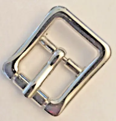 2 Pieces Of All Purpose Strap Buckle 5/8   Nickel Plated By Cactus Mountain • $4.99