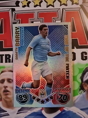 Match Attax 10/11 Man Of The Match Gareth Barry • £1.50