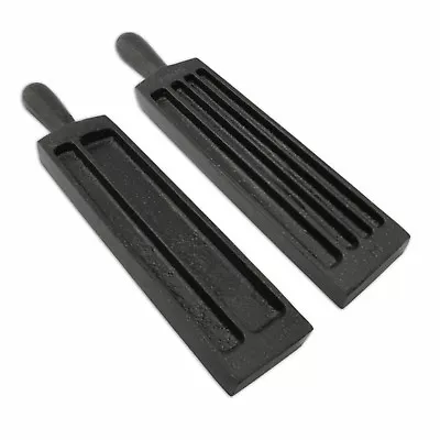 £16.99 • Buy 8  Cast Iron Ingot Wire Mould Silver Gold Bar Foundry Melting Casting Metal Tool