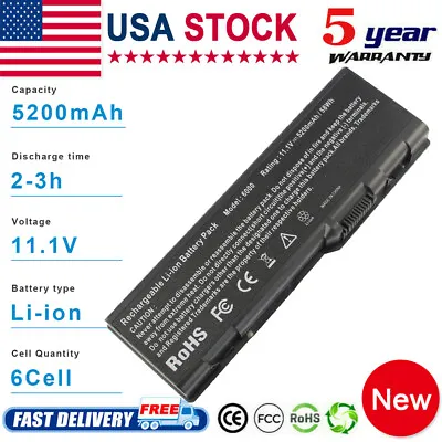 6Cell Battery For Dell Inspiron 6000 9200 9300 XPS M170 M1710 Precision M6300 • $22.99