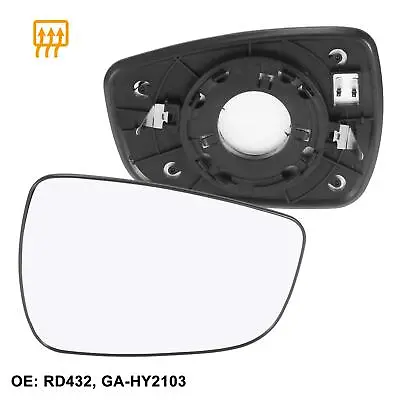 Right Passenger Side Heated Mirror Glass W/ Backing For Hyundai Elantra Accent 1 • $16.99