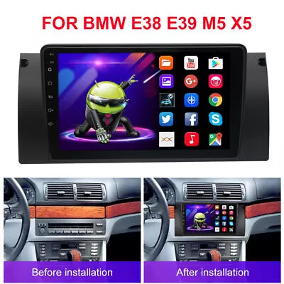 9  For BMW E39 E38 X5 GPS Navi Android Car Stereo Radio CarPlay BT Head Units • $143.51