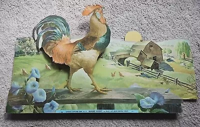 Vintage Rare Schenley Distillers Corp Blended Whiskey Rooster Cardboard Display  • $100