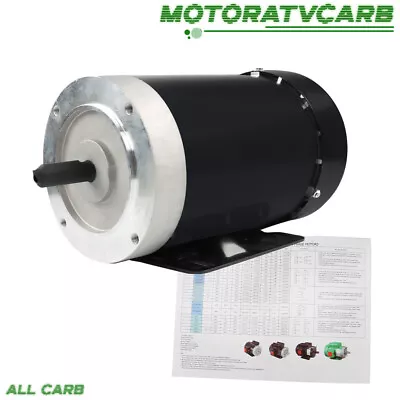 ALL-CARB Electric Motor 2 HP 3 Phase 56C Frame 1800 RPM TEFC 230 / 460 Volt • $230