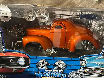 Bronze Orange 41 Willys Coupe Muscle Machine 1:24 Model Kit Hot Rod • $22