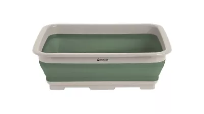 Outwell 12.5L Folding Collapsible Camping Washing Up Bowl / Sink In Shadow Green • £18.99