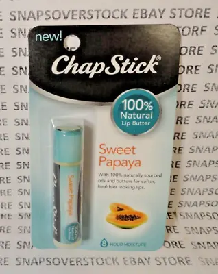 Chapstick Sweet Papaya 100% Natural Lip Butter 0.15 Oz Single Tube New Old Stock • $6.95