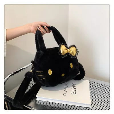 Cute Hello Kitty Handbags Hello Kitty Shoulder Bags Plush Girls Crossbody Bag • $31.77